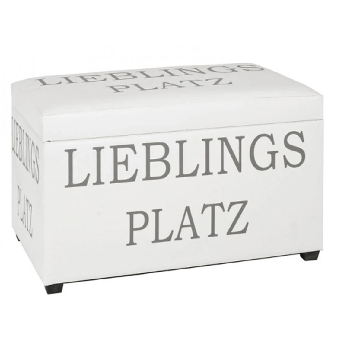 Pegane Coffre De Rangement Coloris Blanc En MDF Et Tissu - Dim : L65 X P40 X ... 3 Pegane Coffre De Rangement Coloris Blanc En MDF Et Tissu - Dim : L65 X P40 X ...