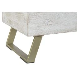 Pegane Coffre De Rangement En Bois Blanc Et Métal Coloris Doré - Longueur 1... 10 Pegane Coffre De Rangement En Bois Blanc Et Métal Coloris Doré - Longueur 1... -magasin Vente-unique coffre de rangement en bois blanc et metal coloris dore longueur 116 x profondeur 40 x hauteur 52 cm 13503286 36984414 1140x1140