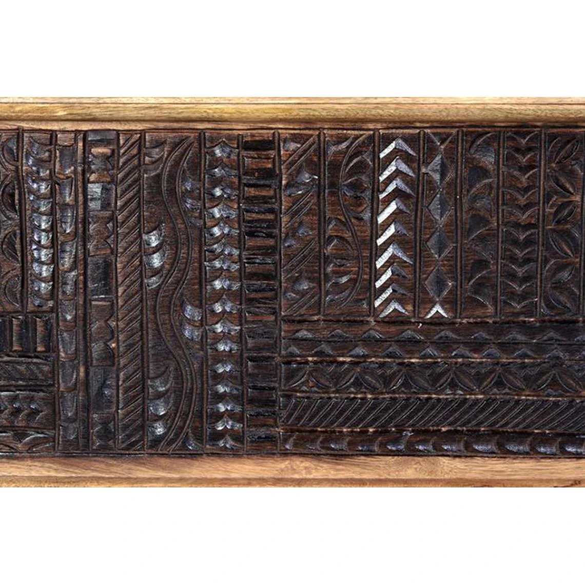 Pegane Coffre De Rangement En Bois De Manguier Coloris Naturel - Longueur 116... 7 Pegane Coffre De Rangement En Bois De Manguier Coloris Naturel - Longueur 116... – Image 5