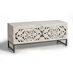 Pegane Coffre De Rangement En Bois De Manguier / Fer Coloris Gris Vieilli - L... 8 Pegane Coffre De Rangement En Bois De Manguier / Fer Coloris Gris Vieilli - L... -magasin Vente-unique coffre de rangement en bois de manguier fer coloris gris vieilli longueur 116 x profondeur 40 x hauteur 50 cm 11911672 31518616 1140x1140