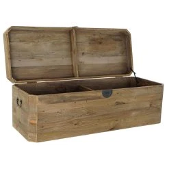 Pegane Coffre De Rangement En Bois Recyclé Coloris Marron - Longueur 130 X P... 9 Pegane Coffre De Rangement En Bois Recyclé Coloris Marron - Longueur 130 X P... -magasin Vente-unique coffre de rangement en bois recycle coloris marron longueur 130 x profondeur 48 x hauteur 45 cm 13503290 36984424 1140x1140