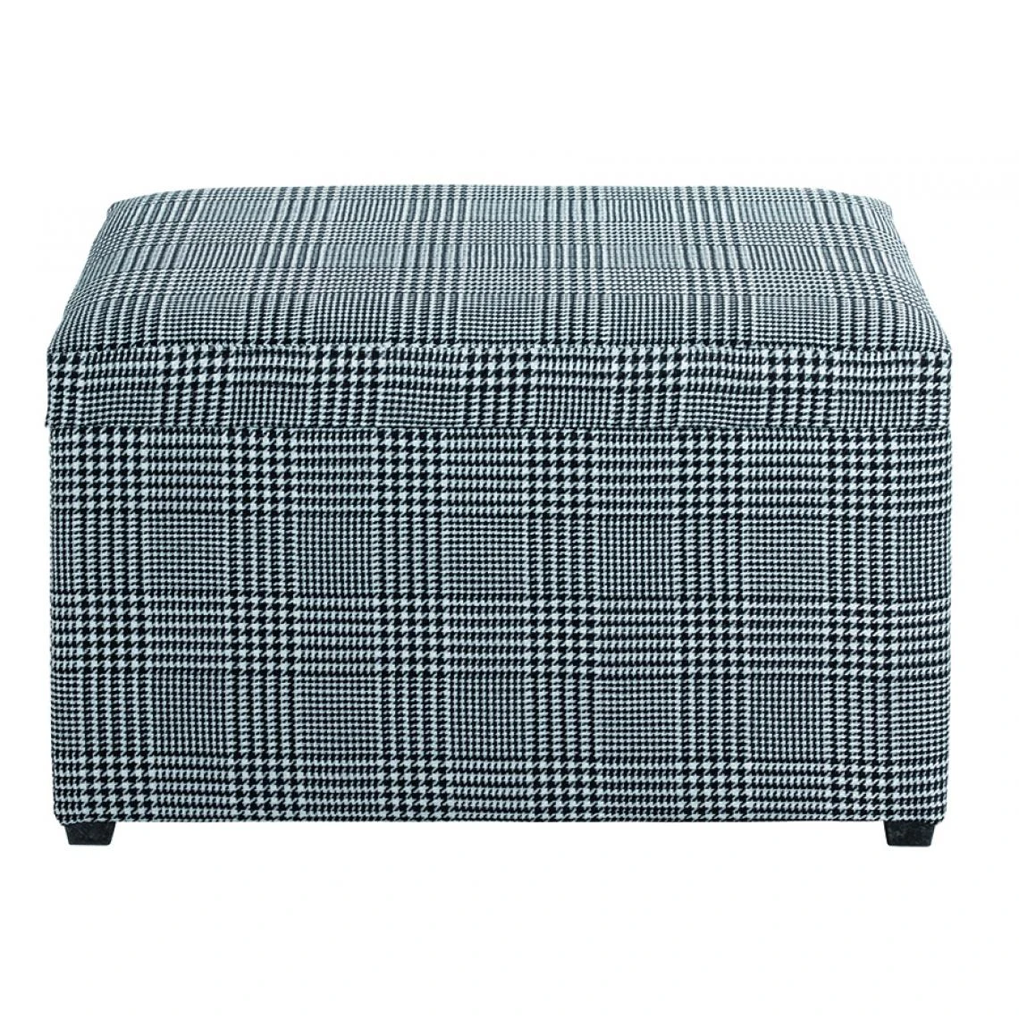 Pegane Coffre De Rangement En MDF Et Tissu Coloris noir-blanc - Longueur 65... 5 Pegane Coffre De Rangement En MDF Et Tissu Coloris noir-blanc - Longueur 65... – Image 3