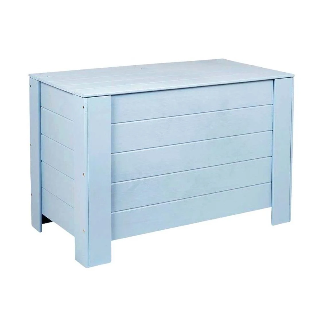 Pinus Coffre De Rangement En Pin 77 X 40 X 50 Cm Bleu. 3 Pinus Coffre De Rangement En Pin 77 X 40 X 50 Cm Bleu.