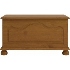 Pegane Coffre De Rangement En Pin Massif Coloris Marron - Longueur 82,40 X Pr...
