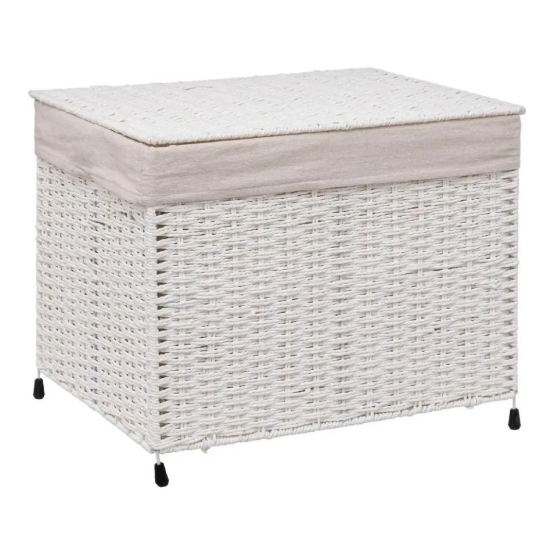 Pp No Name Coffre De Rangement Pliable Costa 50cm Blanc 3 Pp No Name Coffre De Rangement Pliable Costa 50cm Blanc