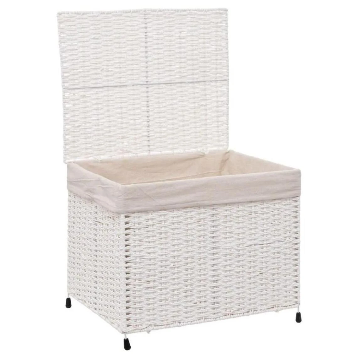 Pp No Name Coffre De Rangement Pliable Costa 50cm Blanc 4 Pp No Name Coffre De Rangement Pliable Costa 50cm Blanc – Image 2