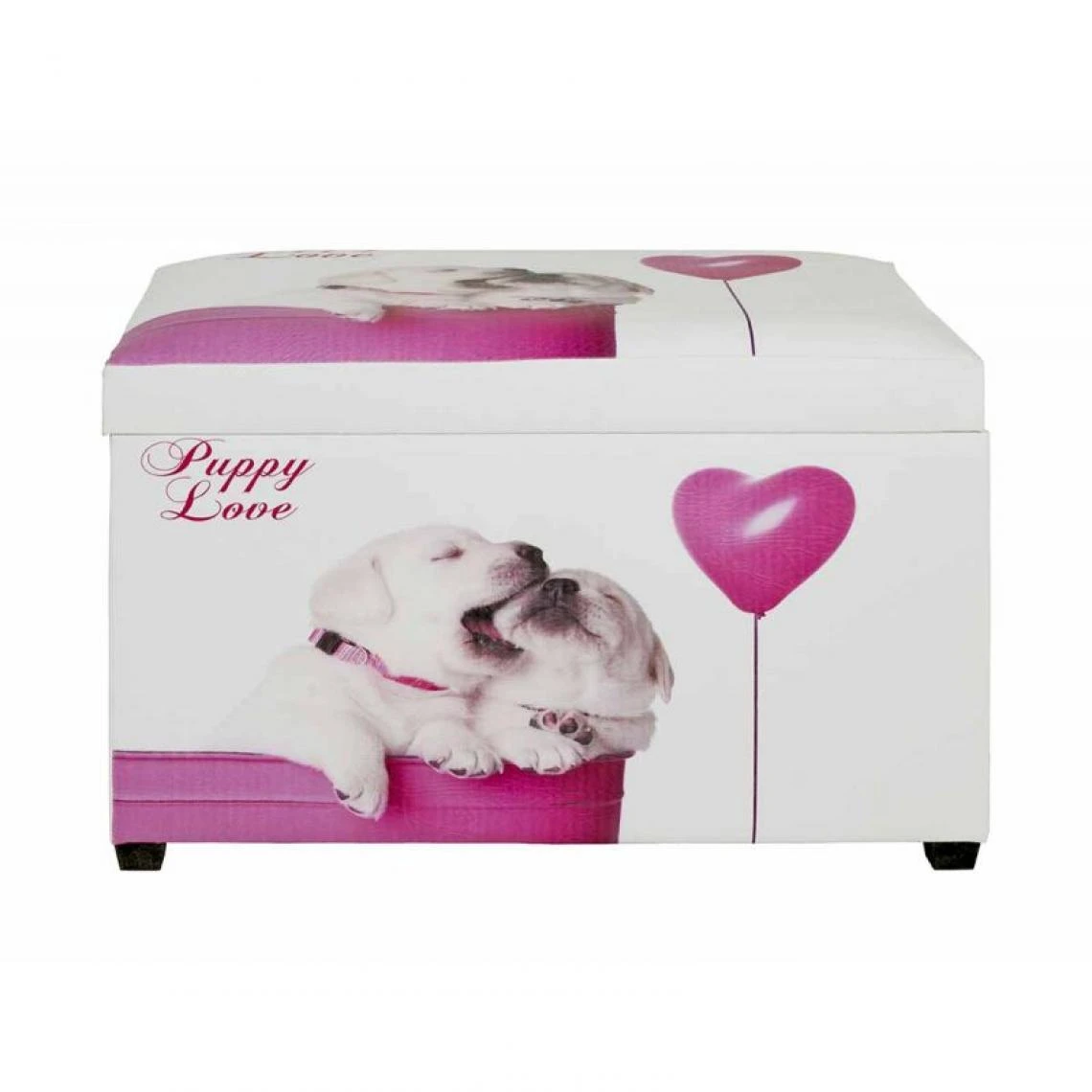 Paris Prix Coffre De Rangement Vintage Puppy 65cm Blanc 3 Paris Prix Coffre De Rangement Vintage Puppy 65cm Blanc