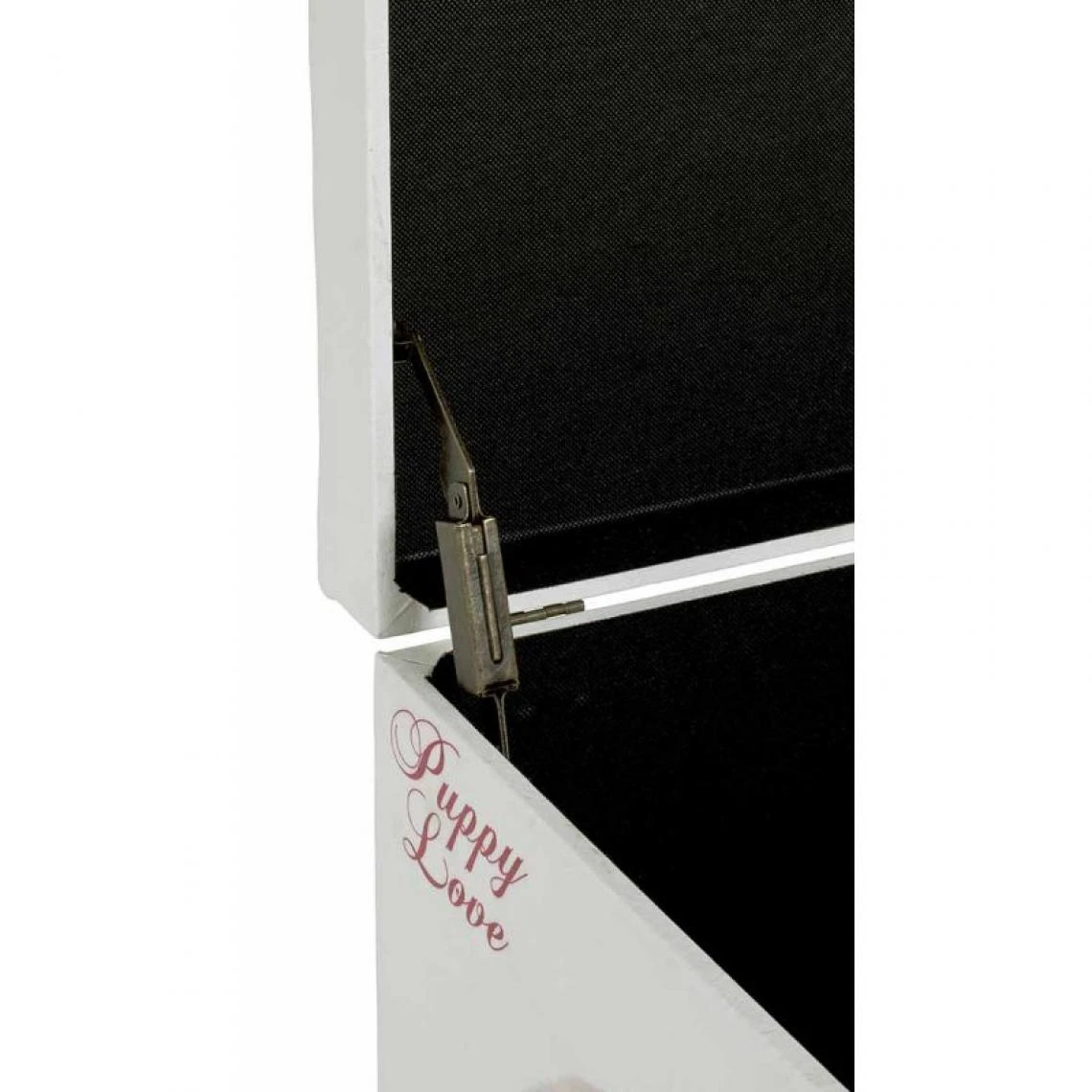 Paris Prix Coffre De Rangement Vintage Puppy 65cm Blanc 5 Paris Prix Coffre De Rangement Vintage Puppy 65cm Blanc – Image 3