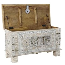 Pegane Coffre En Bois De Manguier Coloris Blanc Vieilli Et Laiton - Longueur ... 8 Pegane Coffre En Bois De Manguier Coloris Blanc Vieilli Et Laiton - Longueur ... -magasin Vente-unique coffre en bois de manguier coloris blanc vieilli et laiton longueur 89 x profondeur 40 x hauteur 48 cm 13428418 36725138 1140x1140