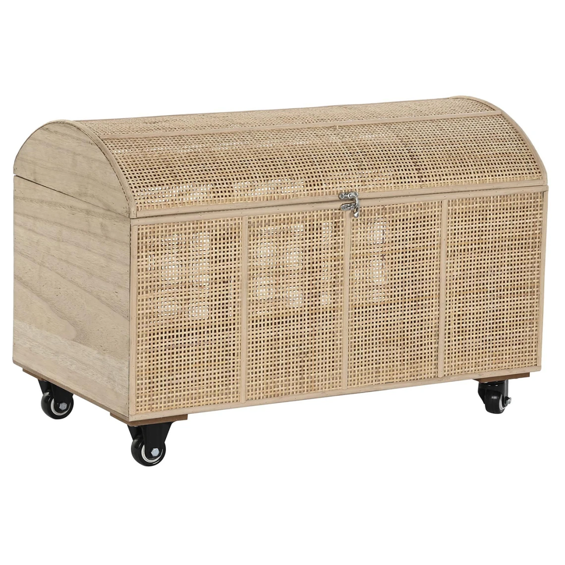 Pegane Coffre En Rotin Coloris Naturel Sur Roues - Longueur 60 X Profondeur 3... 3 Pegane Coffre En Rotin Coloris Naturel Sur Roues - Longueur 60 X Profondeur 3...