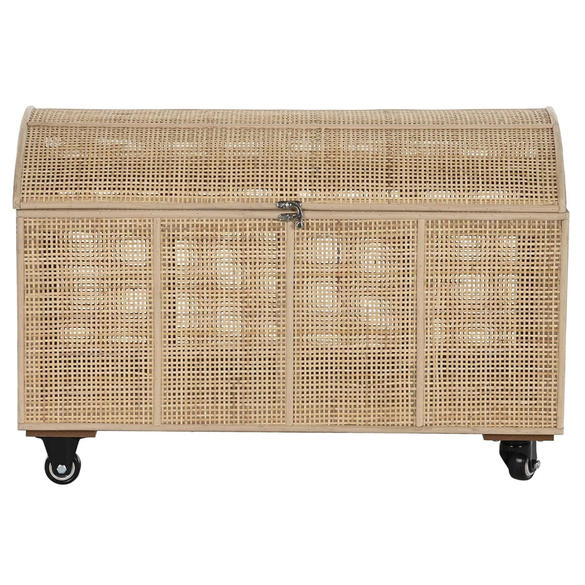 Pegane Coffre En Rotin Coloris Naturel Sur Roues - Longueur 60 X Profondeur 3... 6 Pegane Coffre En Rotin Coloris Naturel Sur Roues - Longueur 60 X Profondeur 3... – Image 4