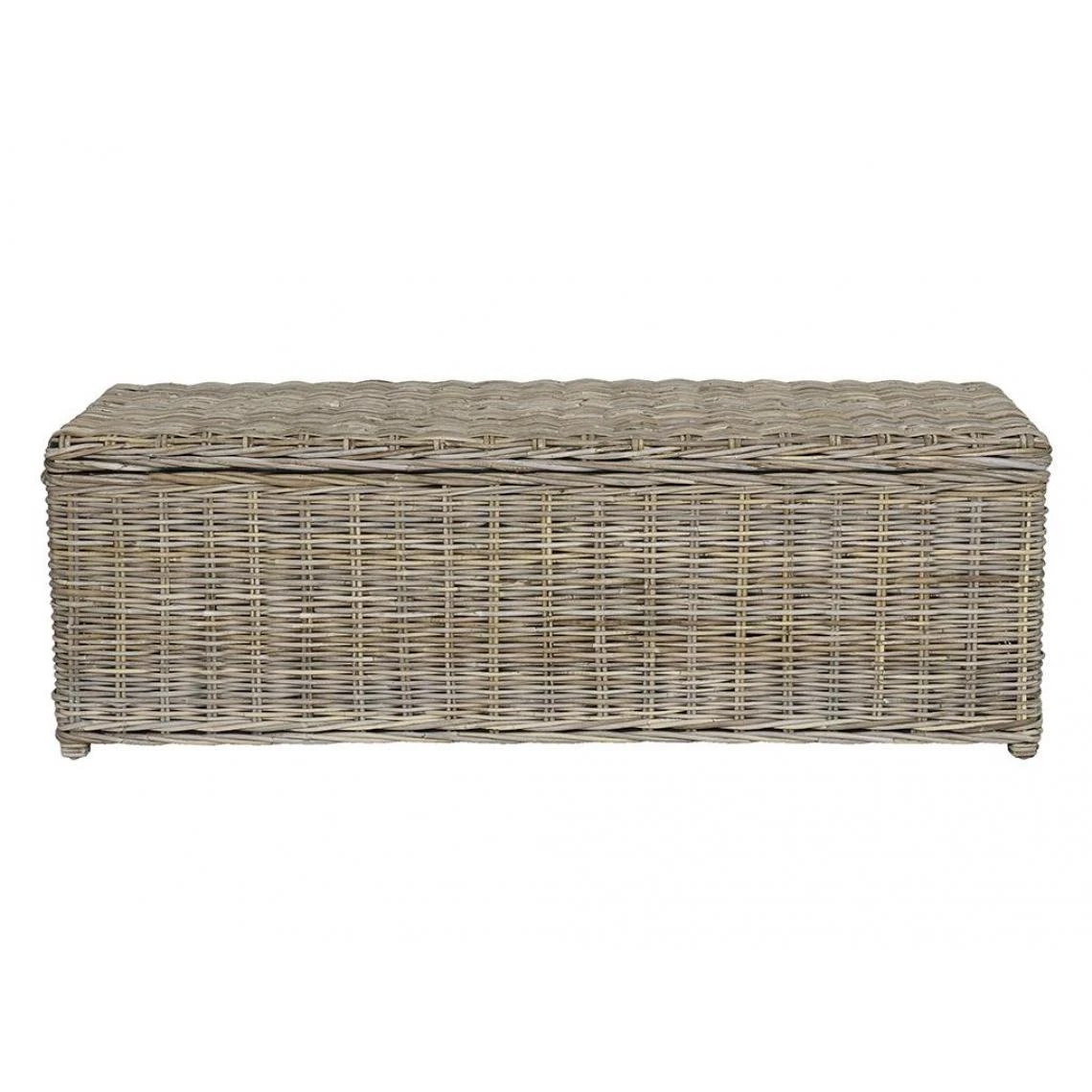 Vente-unique Coffre De Rangement En Kubu GAO - L130 X P45 X H44 Cm - Gris Naturel 4 Vente-unique Coffre De Rangement En Kubu GAO - L130 X P45 X H44 Cm - Gris Naturel – Image 2