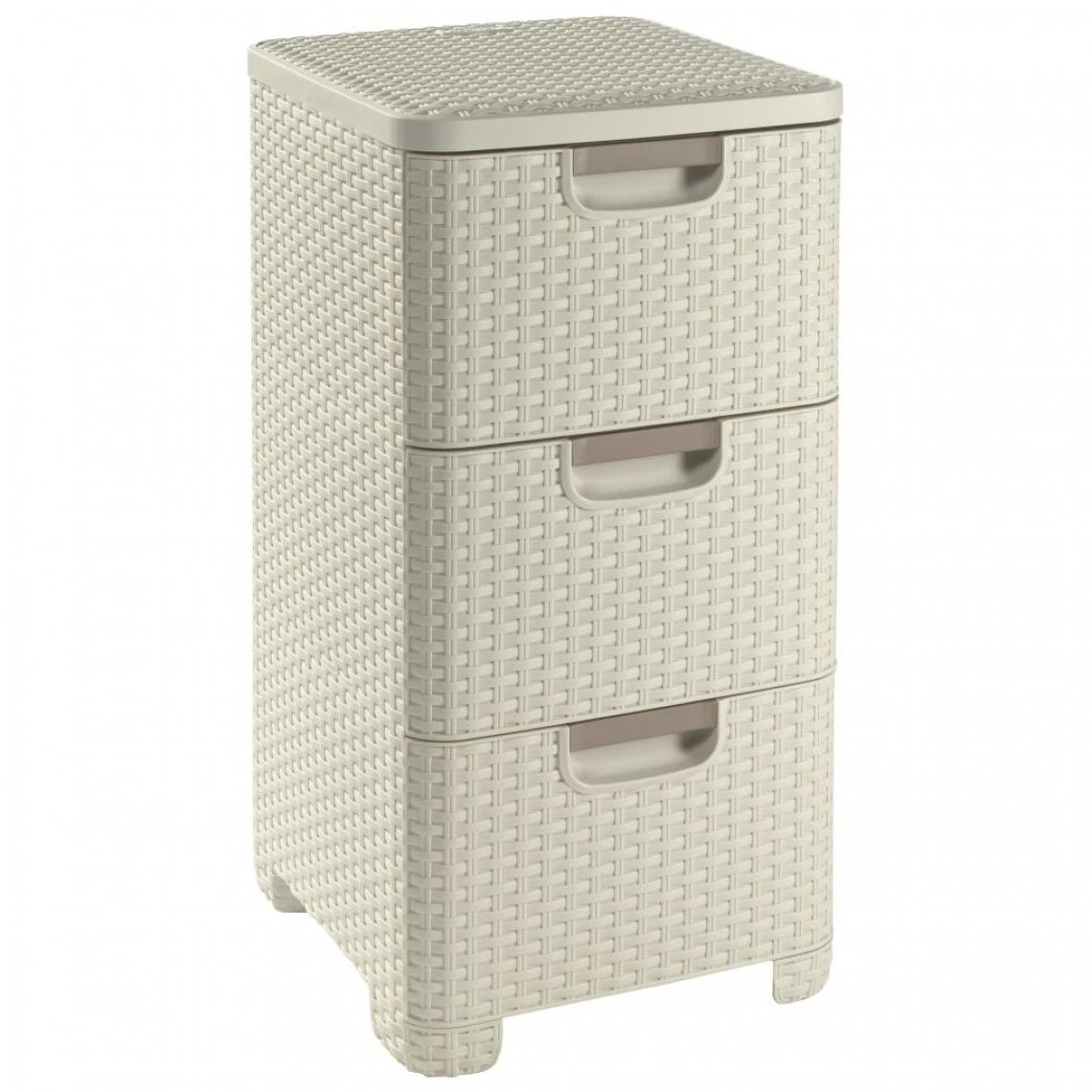 Curver Armoire à Tiroirs Style 42 L Blanc 240645 3 Curver Armoire à Tiroirs Style 42 L Blanc 240645