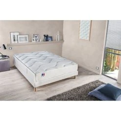 Lovea Ensemble Matelas Mousse Mémoire De Forme HD + Sommier Bois Massif 140...