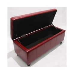 Mendler Banquette Kriens, Coffre, Banc, Cuir + Similicuir, 112x45x45cm ~ Rouge 7 Mendler Banquette Kriens, Coffre, Banc, Cuir + Similicuir, 112x45x45cm ~ Rouge -magasin Vente-unique d836d60498ab7db81e5e6793e358fce4