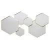 TOILINUX Décoration Murale 6 Miroirs Hexagonaux 57x35cm - Doré 2 TOILINUX Décoration Murale 6 Miroirs Hexagonaux 57x35cm - Doré -magasin Vente-unique decoration murale 6 miroirs hexagonaux 57x35cm dore 13620514 37469446 1140x1140