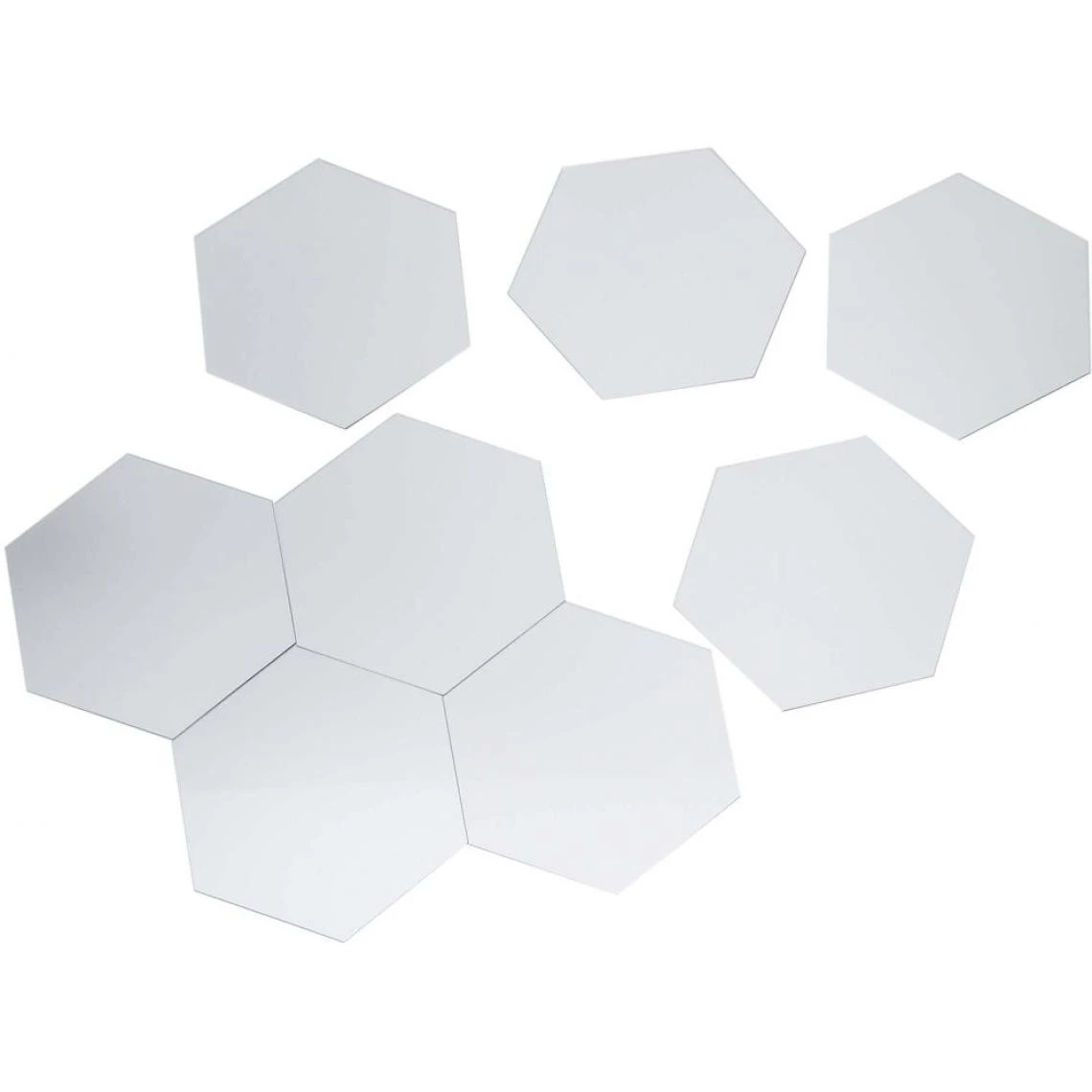 The Home Deco Factory Décoration Murale Miroir à Coller Palette Hexagone. 4 The Home Deco Factory Décoration Murale Miroir à Coller Palette Hexagone. – Image 2