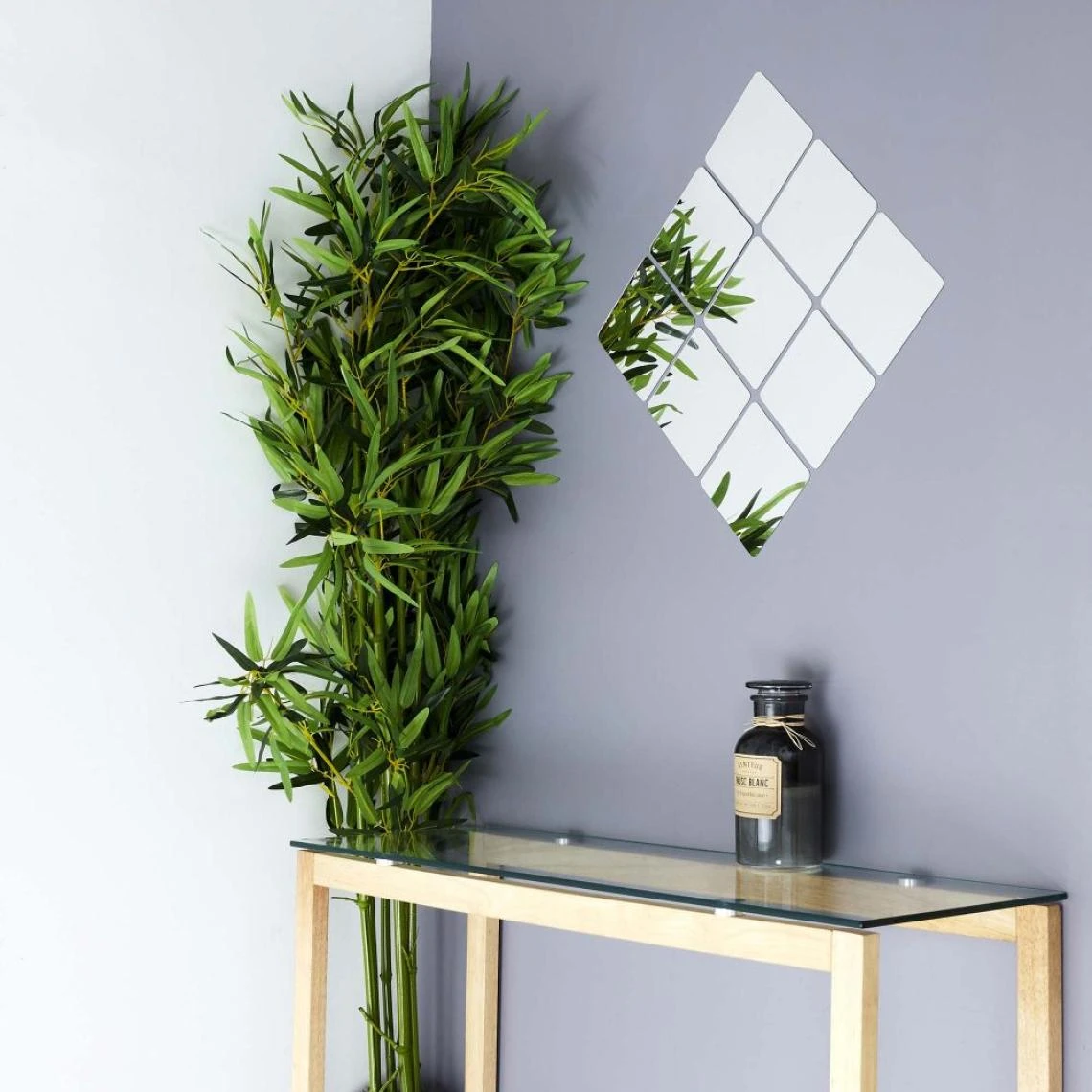 The Home Deco Factory Décoration Murale Miroir à Coller Palette Losange. 4 The Home Deco Factory Décoration Murale Miroir à Coller Palette Losange. – Image 2