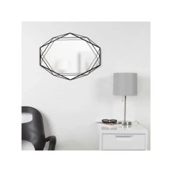 Umbra Miroir Mural Forme Géométrique En Métal PRISMA - Noir 6 Umbra Miroir Mural Forme Géométrique En Métal PRISMA - Noir -magasin Vente-unique dmi3189222 0101 0750 p01