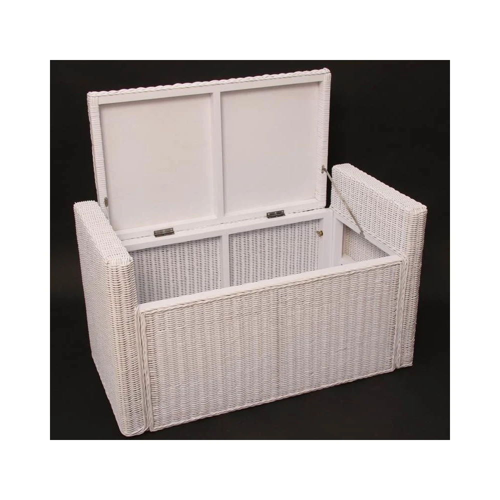 Mendler Coffre De Stockage, Banquette M92 Rotin Avec Coussin Kissen 88cm ~ Bla... 5 Mendler Coffre De Stockage, Banquette M92 Rotin Avec Coussin Kissen 88cm ~ Bla... – Image 3