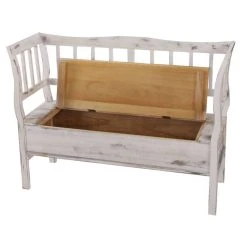 Mendler Banc Banquette De Rangement T207 Bahut Coffre Avec Coussin ~ Bois Blan... -magasin Vente-unique efd3b8c22a9120aa38ad0ea1ccb7f237