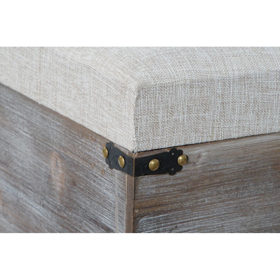 Pegane Ensemble De 3 Coffres / Bancs En Bois Et Polyester Coloris Crème 6 Pegane Ensemble De 3 Coffres / Bancs En Bois Et Polyester Coloris Crème – Image 4