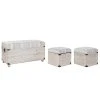 Pegane Ensemble De 3 Coffres / Bancs En Bois Naturel Et Polyuréthane Coloris... -magasin Vente-unique ensemble de 3 coffres bancs en bois naturel et polyurethane coloris decapage blanc 13438560 36768072 1140x1140