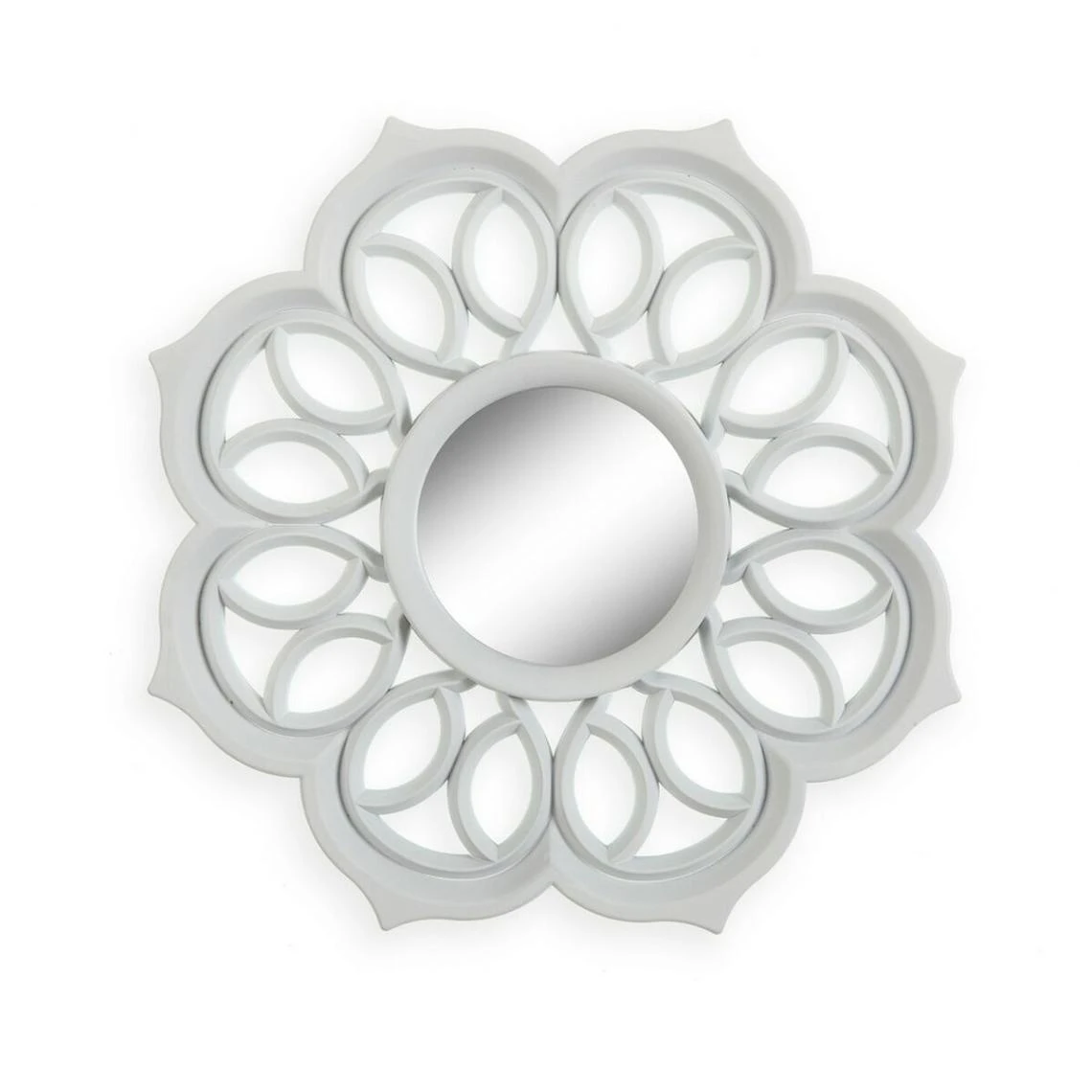 Versa Ensemble De Miroirs Mural Blanc Plastique (25 X 25 Cm) (3 Pcs) 4 Versa Ensemble De Miroirs Mural Blanc Plastique (25 X 25 Cm) (3 Pcs) – Image 2