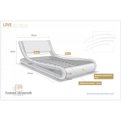 Fournier Decoration Ensemble Love Lit Pu Blanc 90 + Matelas Nuage 24 Cm -magasin Vente-unique ensemble love lit pu blanc 90 matelas nuage 24 cm 11712392 30870950 1140x1140