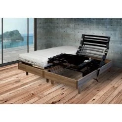 Webed Ensemble Relaxation Matelas + Sommiers 2 X 80 X 200 Cm - Cerisier - 14...