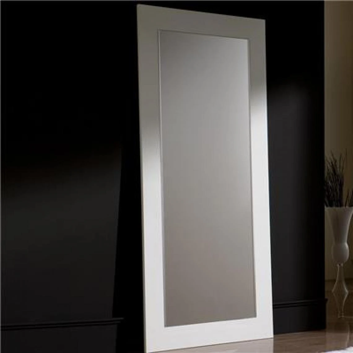 NOUVOMEUBLE Grand Miroir Blanc Design SAVINA 3 NOUVOMEUBLE Grand Miroir Blanc Design SAVINA