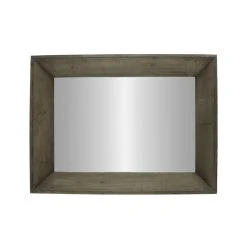 L'Héritier Du Temps Grand Miroir Rectangulaire Glace Murale Trumeau De Cheminée En Bois 7... -magasin Vente-unique grand miroir rectangulaire glace murale trumeau de cheminee en bois 7x58x78cm 2