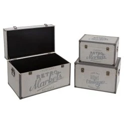 Atmosphera, Createur D'Interieur Lot De 3 Malles Vintages