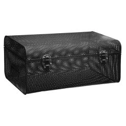 Atmosphera, Createur D'Interieur Cantine Métal Perforée X 2 Noir - Atmosphera -magasin Vente-unique i3 168396a 22072020120457