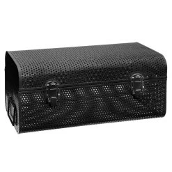 Atmosphera, Createur D'Interieur Cantine Métal Perforée X 2 Noir - Atmosphera -magasin Vente-unique i4 168396a 22072020120459