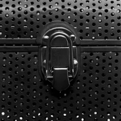 Atmosphera, Createur D'Interieur Cantine Métal Perforée X 2 Noir - Atmosphera -magasin Vente-unique i5 168396a 22072020120500