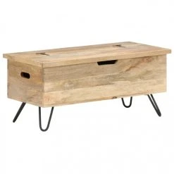 Icaverne - Coffres De Rangement Edition Coffre 90x40x45 Cm Bois Solide... 5 Icaverne - Coffres De Rangement Edition Coffre 90x40x45 Cm Bois Solide... -magasin Vente-unique icaverne coffres de rangement edition coffre 90x40x45 cm bois solide de manguier 8184205 20865895 1140x1140