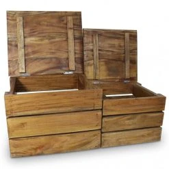 Chunhelife Jeu De Caisse De Rangement 2 Pcs Bois De Récupération Massif -magasin Vente-unique jeu de caisse de rangement 2 pcs bois de recuperation massif 9295275 24260223 1140x1140