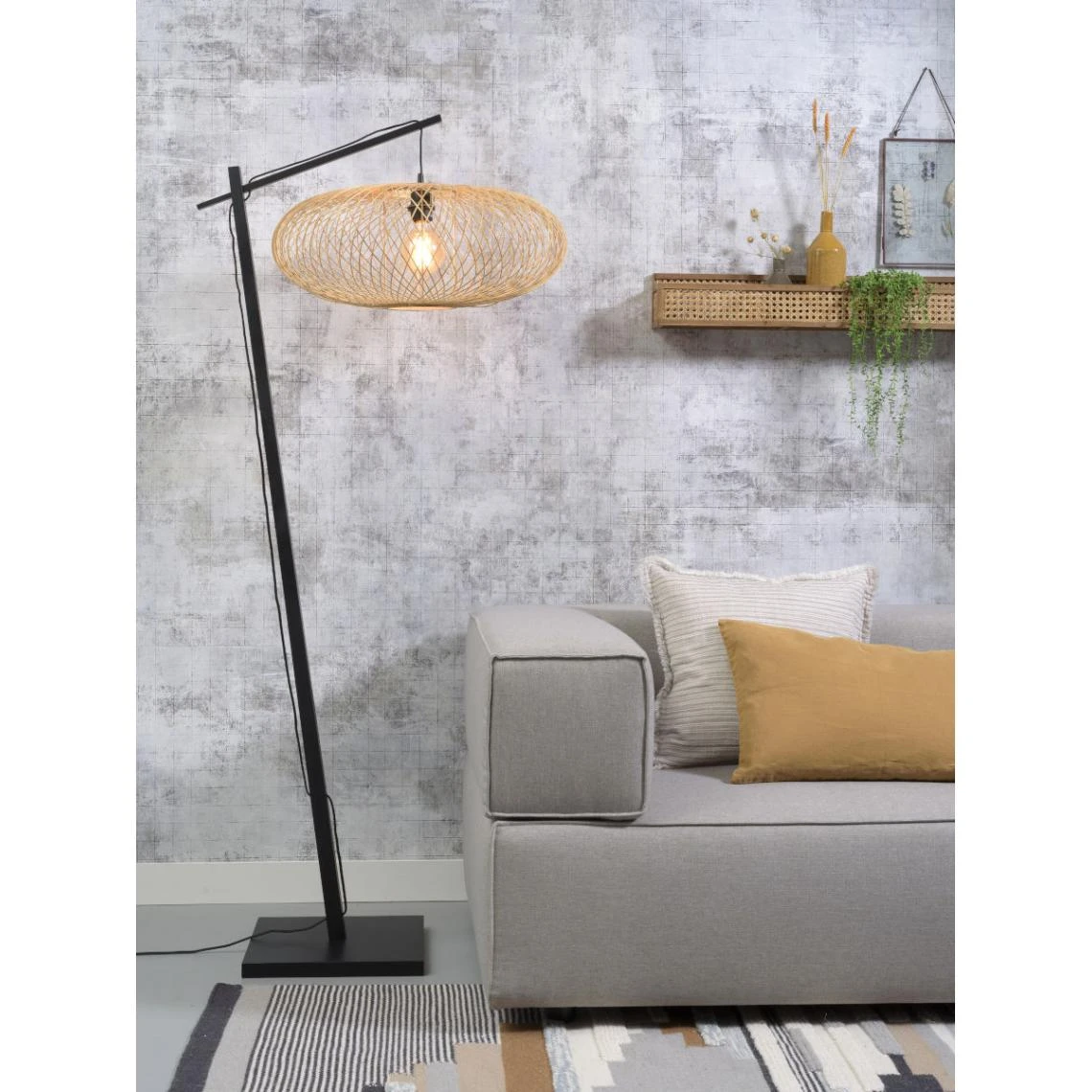 Good & Mojo Lampadaire Couleur Naturel Cango 4 Good & Mojo Lampadaire Couleur Naturel Cango – Image 2