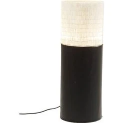 Kare Design Lampadaire Cylindre Noir TORRANCE
