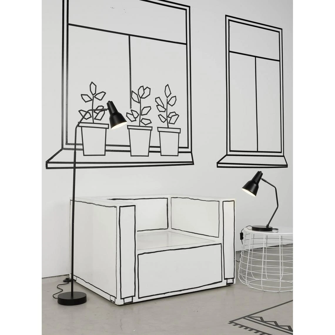 It's About Romi Lampadaire En Fer Plié Noir VALENCIA 4 It's About Romi Lampadaire En Fer Plié Noir VALENCIA – Image 2