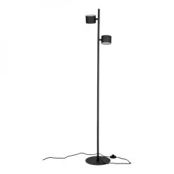 HOUSE NORDIC Lampadaire MILANO Noir Avec Un Cordon Textile De 200 Cm