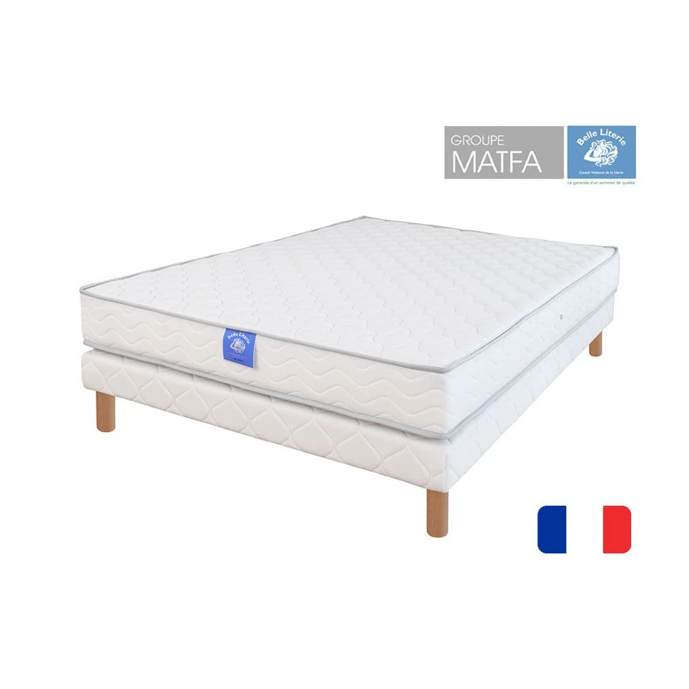 Ensemble Matelas Belle Literie Rubis + Sommier Tapissier 90x190 3 Ensemble Matelas Belle Literie Rubis + Sommier Tapissier 90x190