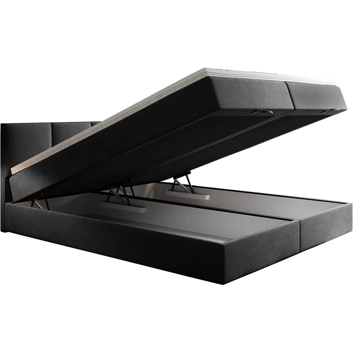 TRADA Lit Adulte Rembourré ROYAL Avec Rangement Et Matelas Ressorts Intégr... 6 TRADA Lit Adulte Rembourré ROYAL Avec Rangement Et Matelas Ressorts Intégr... – Image 4