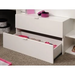 Vente-unique Lit Avec Bureau Et Rangements - 90 X 200 Cm - Blanc Et Naturel + Sommi... 9 Vente-unique Lit Avec Bureau Et Rangements - 90 X 200 Cm - Blanc Et Naturel + Sommi... -magasin Vente-unique lit avec bureau et rangements 90 x 200 cm blanc et naturel sommier gisele 14085522 39137306 1140x1140