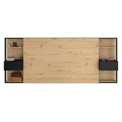 Vente-unique Lit Avec Chevets Et Rangements 160 X 200 Cm - Coloris : Naturel Et Noi... 10 Vente-unique Lit Avec Chevets Et Rangements 160 X 200 Cm - Coloris : Naturel Et Noi... -magasin Vente-unique lit avec chevets et rangements 160 x 200 cm coloris naturel et noir mista 13874508 38439952 1140x1140