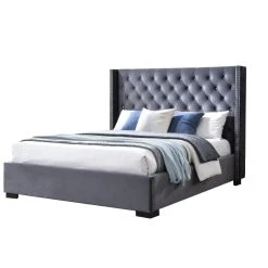 Vente-unique Lit Avec Tête De Lit Capitonnée - 160 X 200 Cm - Velours - Gris - MA... 7 Vente-unique Lit Avec Tête De Lit Capitonnée - 160 X 200 Cm - Velours - Gris - MA... -magasin Vente-unique lit avec tete de lit capitonnee 160 x 200 cm velours gris massimo ii 13874530 38440042 1140x1140