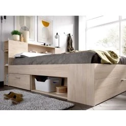 Vente-unique Lit Avec Tête De Lit Rangements Et Tiroirs - 140 X 190 Cm - Coloris :... 10 Vente-unique Lit Avec Tête De Lit Rangements Et Tiroirs - 140 X 190 Cm - Coloris :... -magasin Vente-unique lit avec tete de lit rangements et tiroirs 140 x 190 cm coloris naturel sommier leandre 13846402 38394018 1140x1140