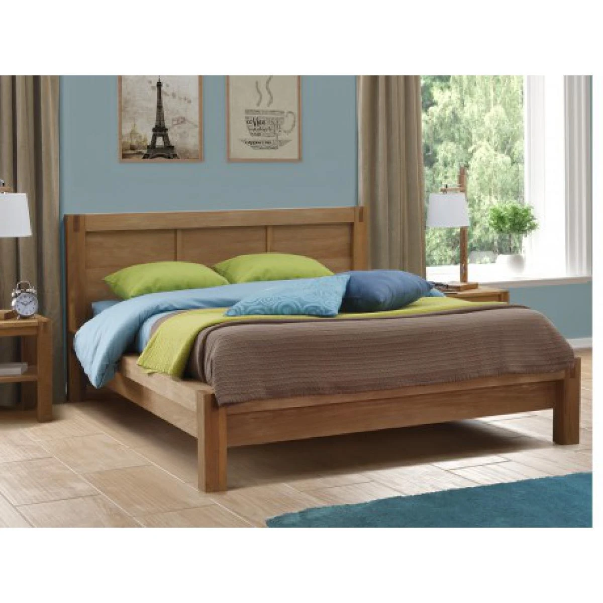 Vente-unique Lit 140 X 190 Cm - Chêne Huilé - BROCELIANDE II 3 Vente-unique Lit 140 X 190 Cm - Chêne Huilé - BROCELIANDE II