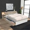Le Quai Des Affaires Lit CITY 140x190 + Tête De Lit Chevet + 1 Maxi Tiroir / Blanc & Chê... 2 Le Quai Des Affaires Lit CITY 140x190 + Tête De Lit Chevet + 1 Maxi Tiroir / Blanc & Chê... -magasin Vente-unique lit city 140x190 tete de lit chevet 1 maxi tiroir blanc et chene blanchi 10950292 28599538 1140x1140